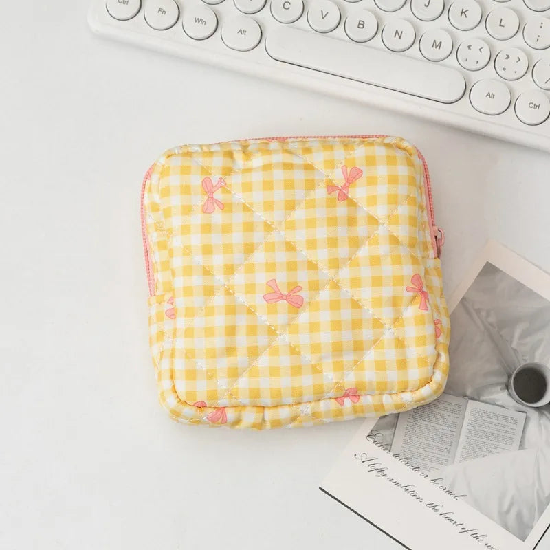 Blush Bow Feminine Essentials Pouch