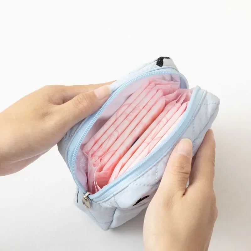 Blush Bow Feminine Essentials Pouch