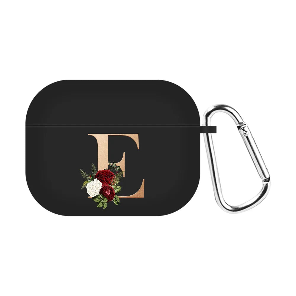 Midnight Bloom Initial AirPod Case