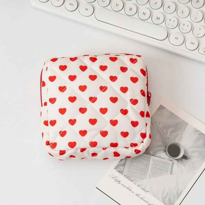 Blush Bow Feminine Essentials Pouch