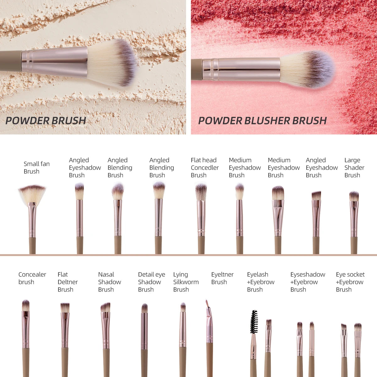 Mocha Dream Makeup Brush Set