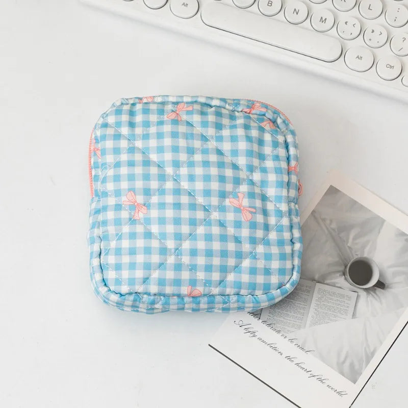 Blush Bow Feminine Essentials Pouch